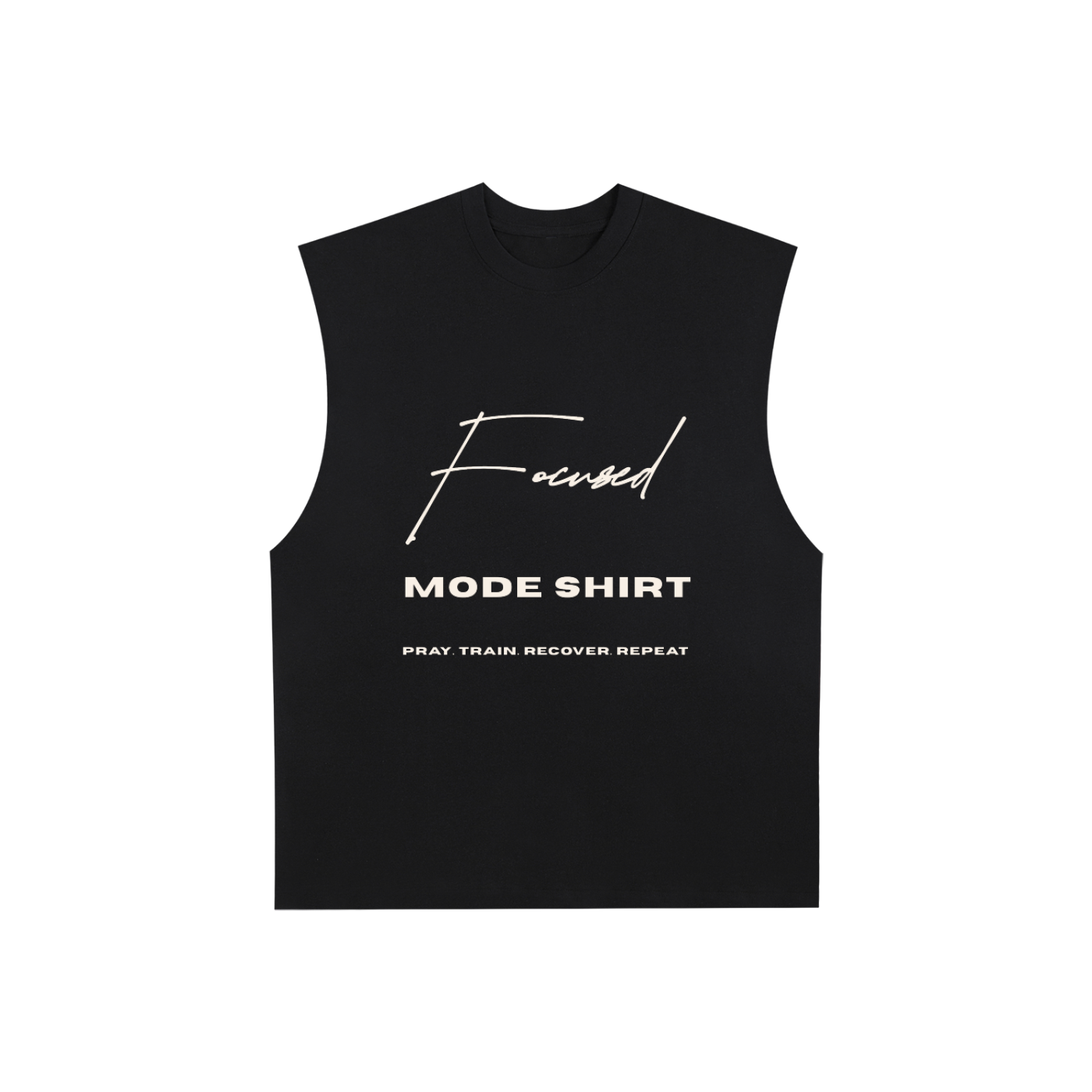 Sleeveless Focused Gym Shirt